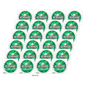 Ice Breakers Sugar Free Mints - Spearmint, 1.5 Oz (Pack of 192)