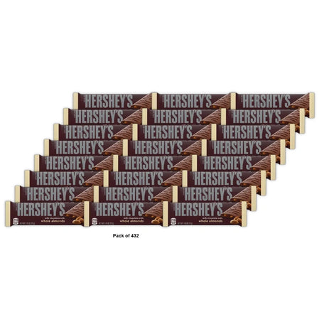 Hershey's Milk Chocolate with Almonds Candy Bar 1.45 Oz (Pack of 432)