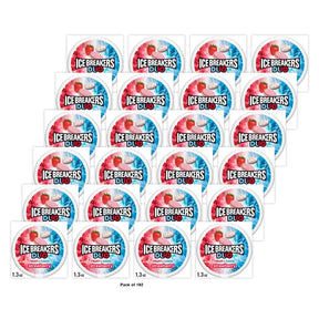 Ice Breakers Duo Fruit & Cool Strawberry Sugarfree Mints 1 X 36g Tub 1.3 Oz (Pack of 192)