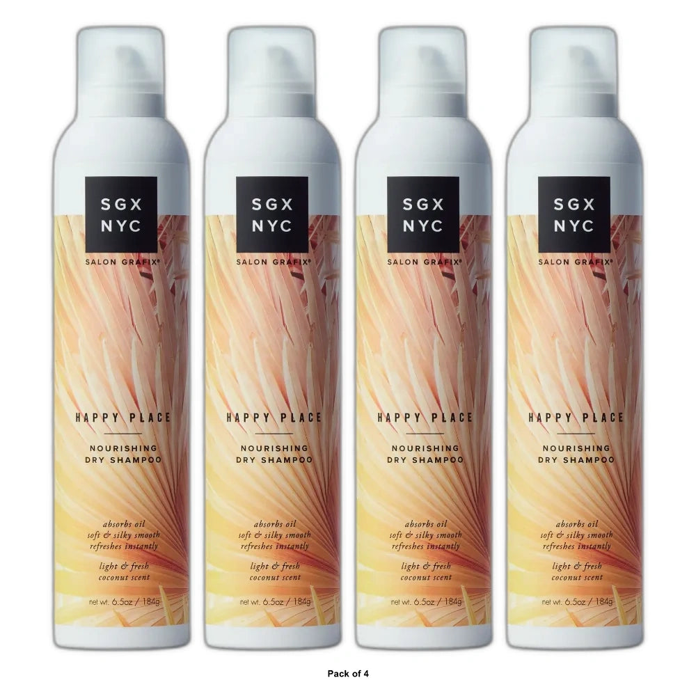 SGX NYC Happy Place Nourishing Dry Shampoo - 6.5 oz (Pack of 4)