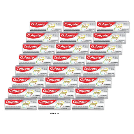 Colgate Total Clean Mint Toothpaste Whitening Travel Toothpaste 1 Pack 0.88 Oz (Pack of 24)