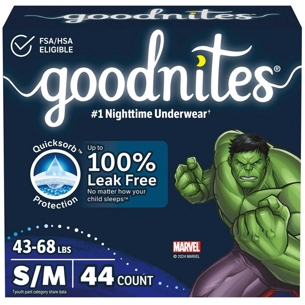 Goodnites Boys' Nighttime Underwear - S/M (Pack of 1)
