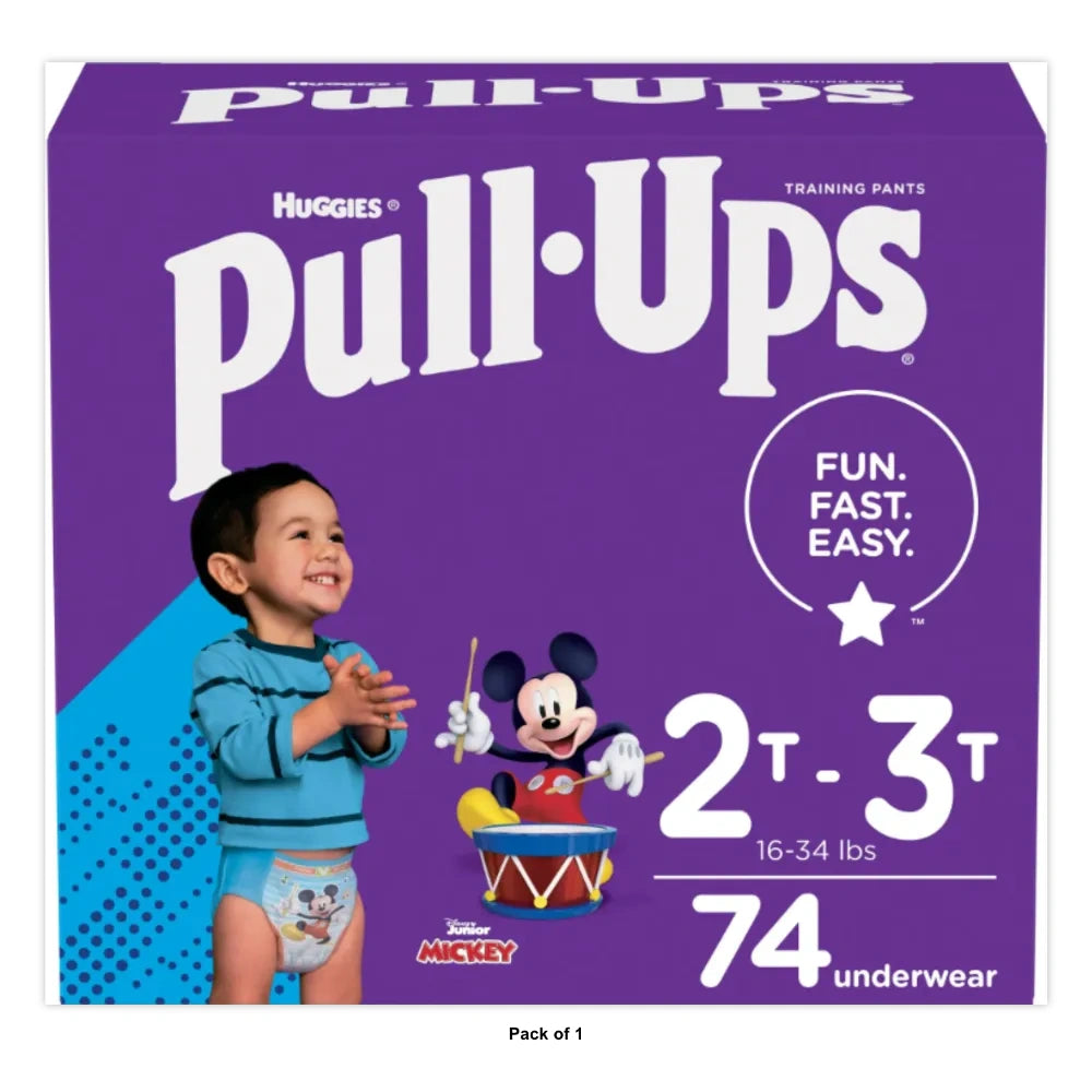 Pull-Ups Boys Potty Training Pants Size 4 2T-3T (Pack of 1)
