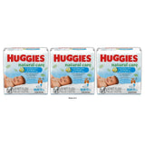 Huggies Natural Care Cucumber, Aloe, and Vitamin E Baby Wipes (Pack of 3)