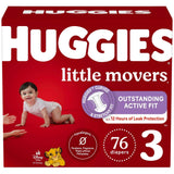 Huggies Little Movers Baby Disposable Diapers - Size 3 (Pack of 1)