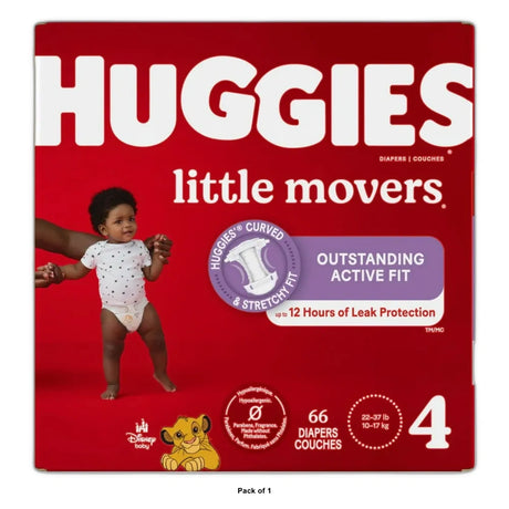 Huggies Little Movers Baby Disposable Diapers - Size 4 (Pack of 1)