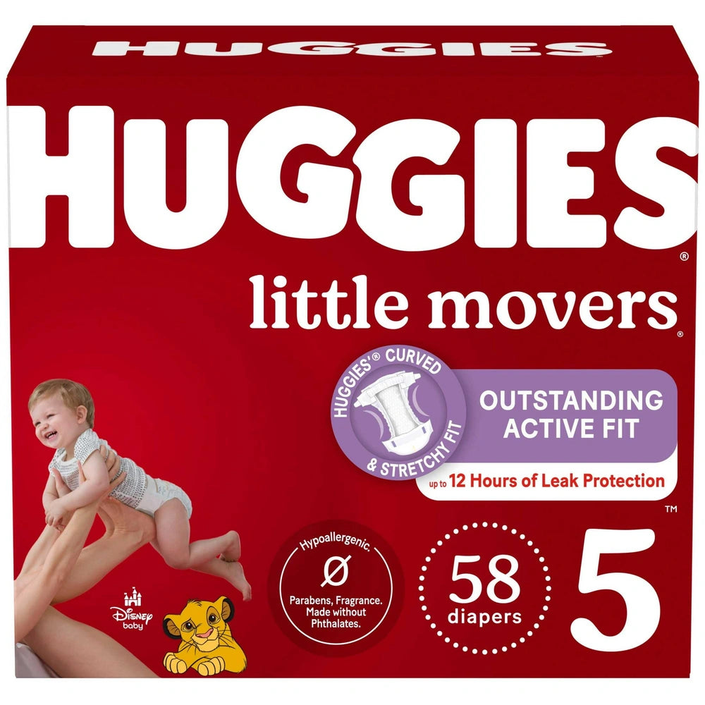 Huggies Little Movers Baby Disposable Diapers - Size 5(Pack of 1)