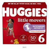Huggies Little Movers Baby Disposable Diapers - Size 6 (Pack of 1)