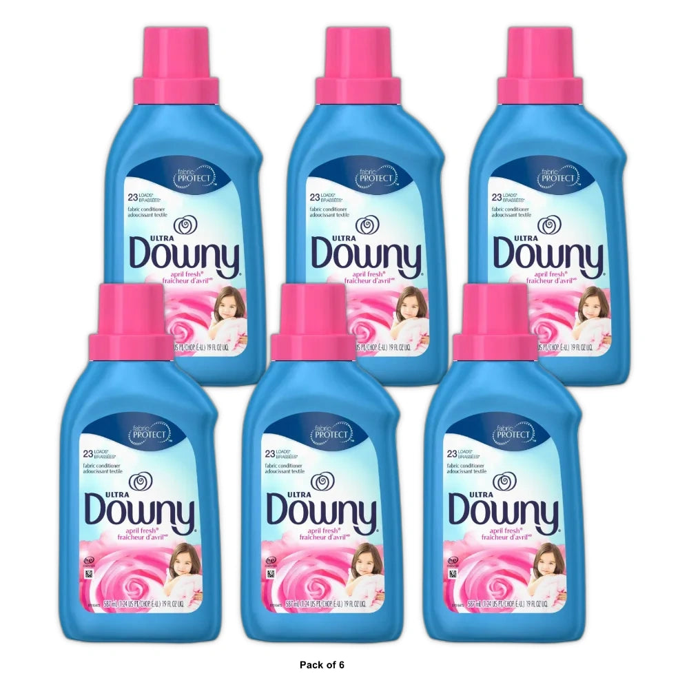 Downy Ultra Concentrated Liquid Fabric Softener April Fresh19 fl oz (Pack of 6)