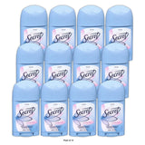 Secret Solid Antiperspirant and Deodorant Shower Powder Fresh 1.7 OZ (Pack of 12)