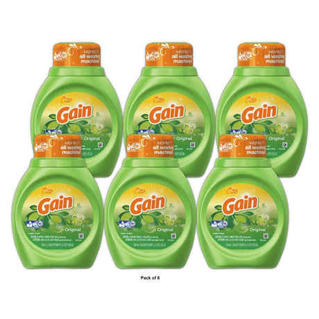 Gain Liquid Laundry Detergent Original Fresh 24 fl oz (Pack of 6)