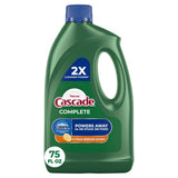 Cascade Complete Dishwasher Detergent Liquid Gel Dish Detergent Dish Soap Cit 75 fl OZ (Pack of 6)