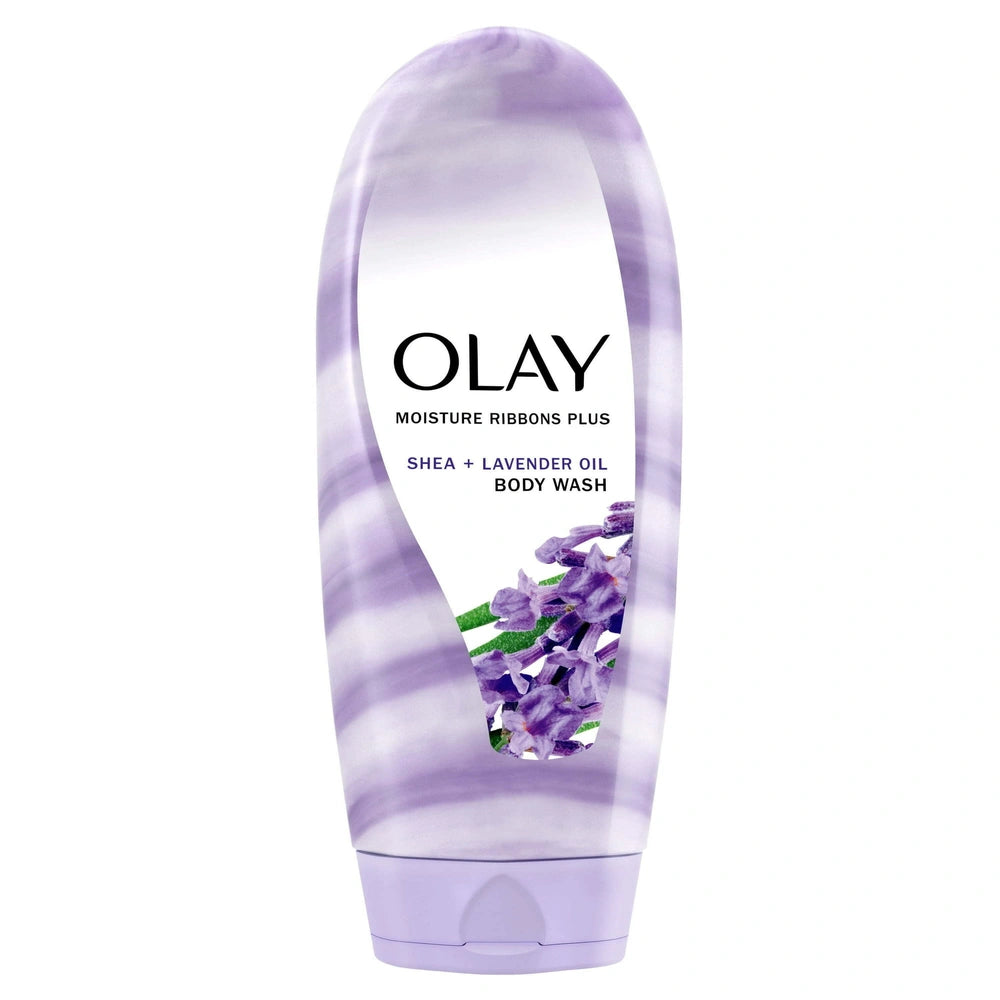 Olay Moisture Ribbons Women s body Wash Shea + Lavender Oil 18 fl oz (Pack of 4)
