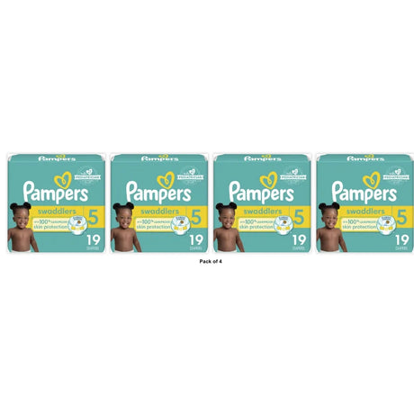 Pampers Swaddlers Diapers Size 5 (Pack of 4)