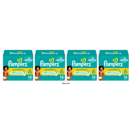 Pampers Swaddlers Diapers Size 6 (Pack of 4)