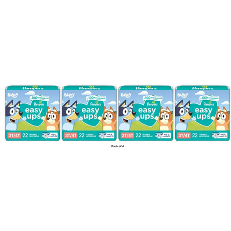 Pampers Easy Ups Bluey Training Underwear - Size 3T-4T - (Pack of 4)