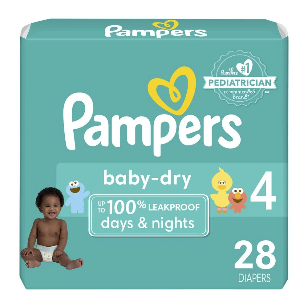 Pampers Baby Dry Diapers Size 4 (Pack of 4)