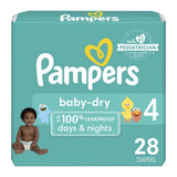Pampers Baby Dry Diapers Size 4 (Pack of 4)