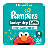 Pampers Baby Dry Diapers Size 5 (Pack of 4)
