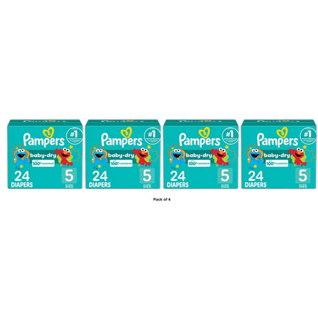 Pampers Baby Dry Diapers Size 5 (Pack of 4)