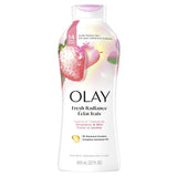 Olay Fresh Outlast Women s Body Wash White Strawberry & Mint 22 fl oz(Pack of 4)