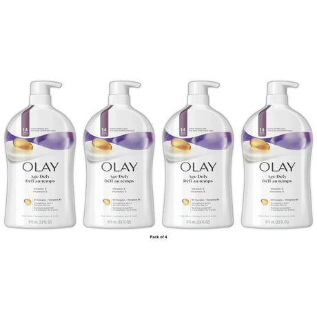 Olay Age Defying Body Wash with Vitamin E - 33 fl oz (Pack of 4)