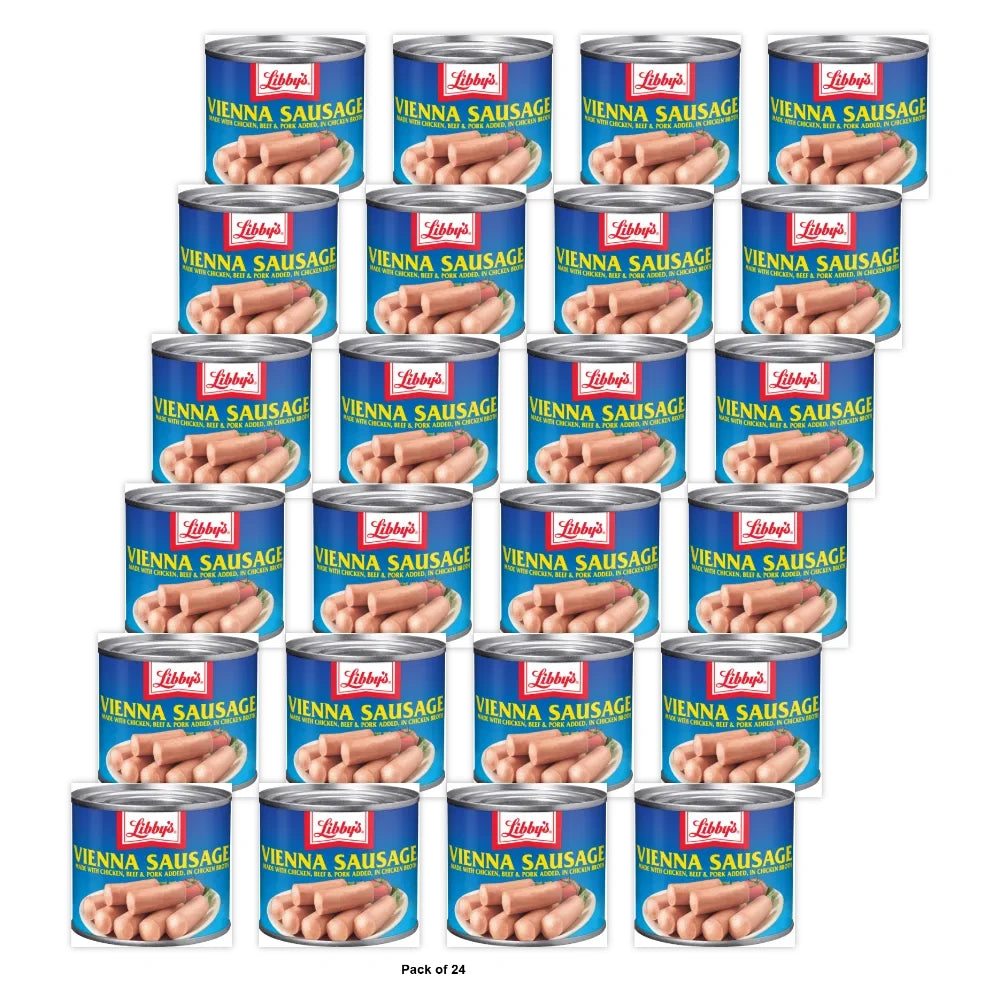 Libby s Vienna Sausage in Chicken Broth Canned Sausage 4.6 Oz (Pack of 24)