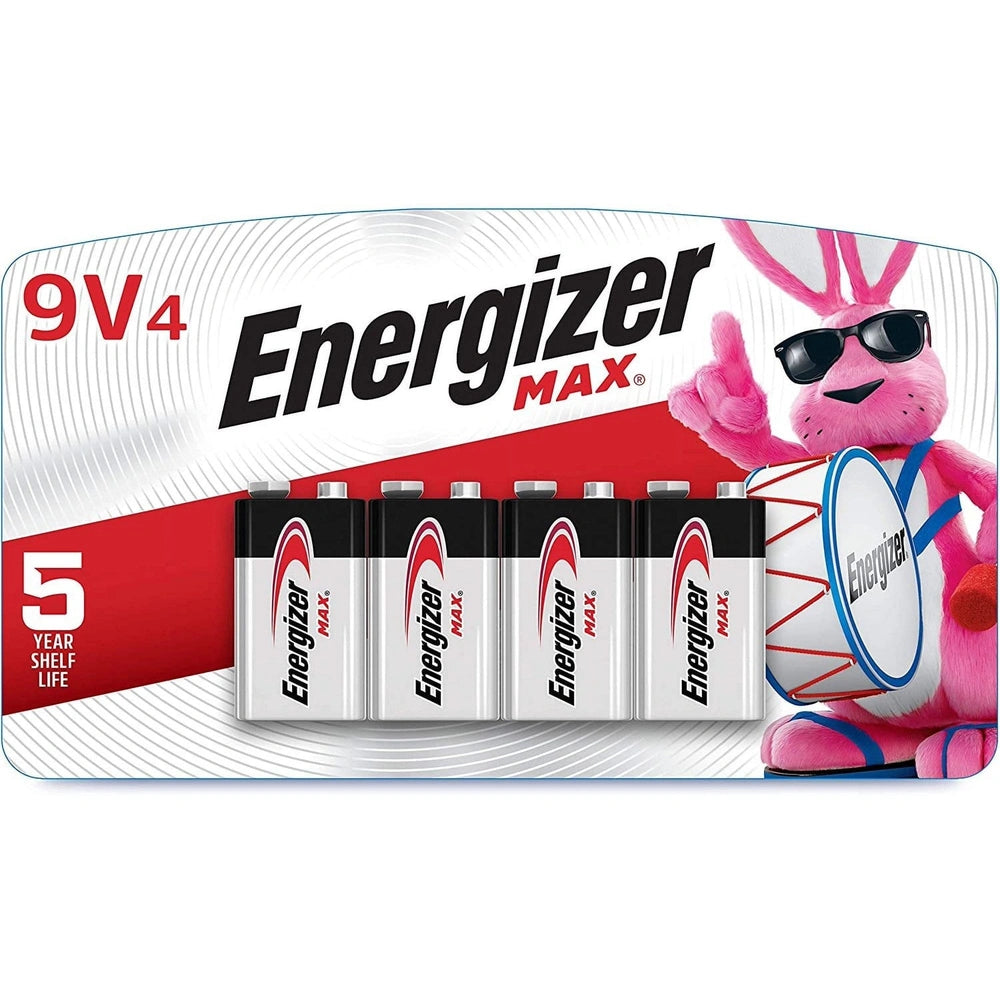 Energizer MAX 9V Batteries 9 Volt Alkaline Batteries (Pack of 12)