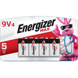 Energizer MAX 9V Batteries 9 Volt Alkaline Batteries (Pack of 12)