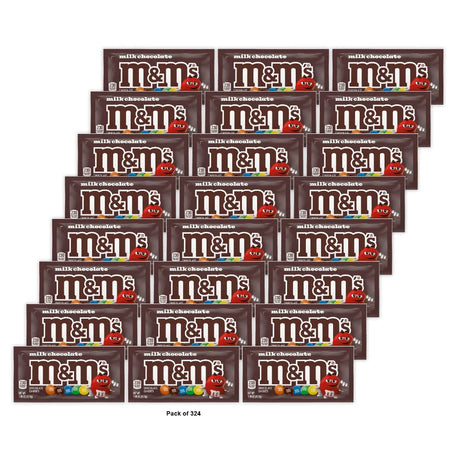 M&M's - Chocolate Candies - Milk Chocolate 1.69 Oz (Pack of 324)
