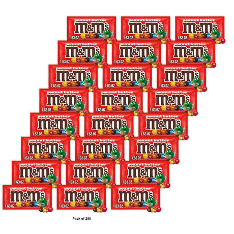M&M's - Chocolate Candies - Peanut Butter 1.63 Oz (Pack of 288)