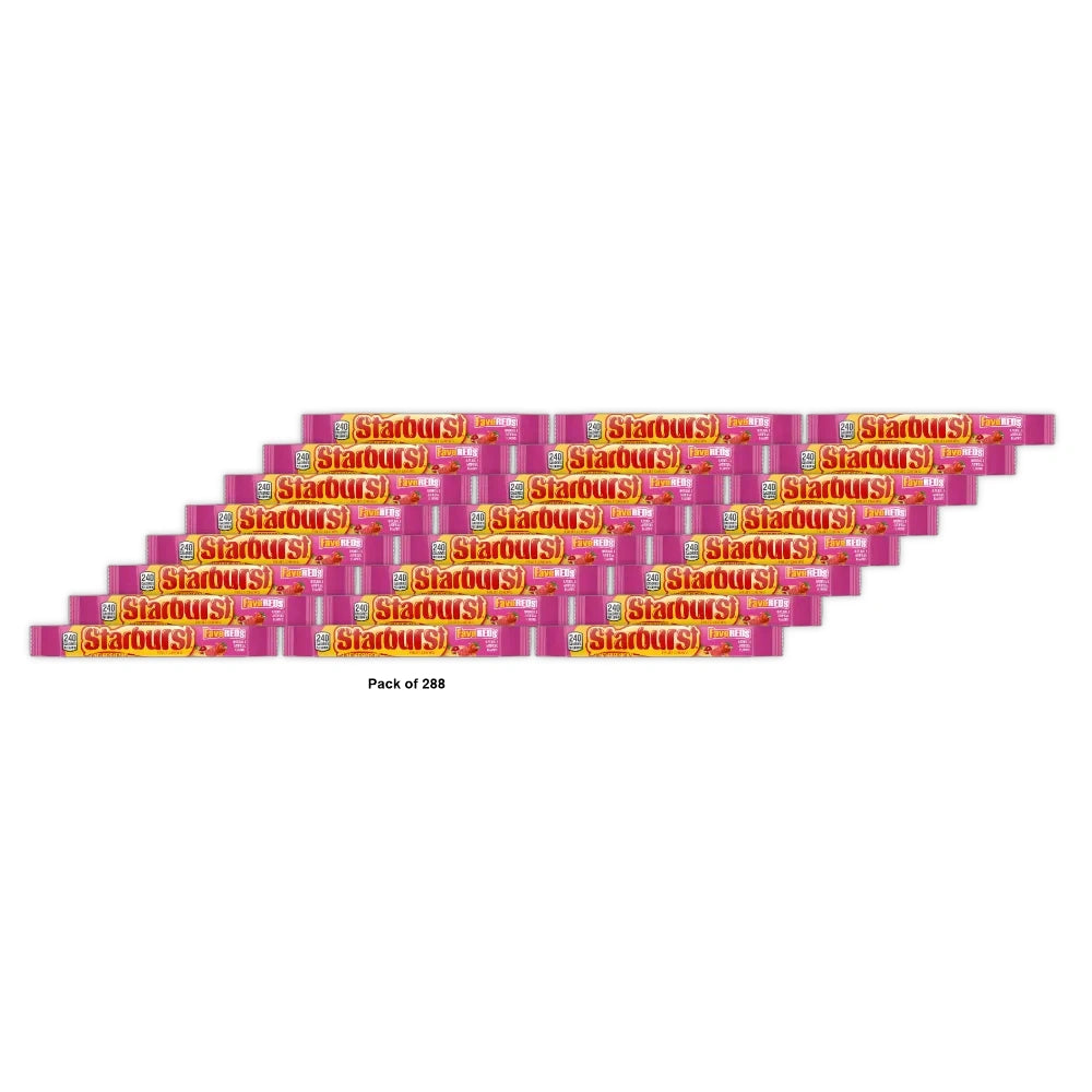 Starburst - Fruit Chews - FaveREDs 2.07 Oz (Pack of 288)