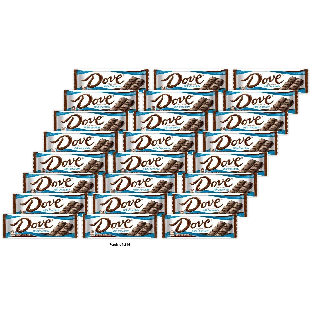 Dove Chocolate - Silky Smooth Milk Chocolate Bar 1.44 oz (Pack of 216)