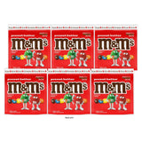 M&M s Peanut Butter Milk Chocolate Christmas Candy Party Size - 34 Bulk Bag (Pack of 6)