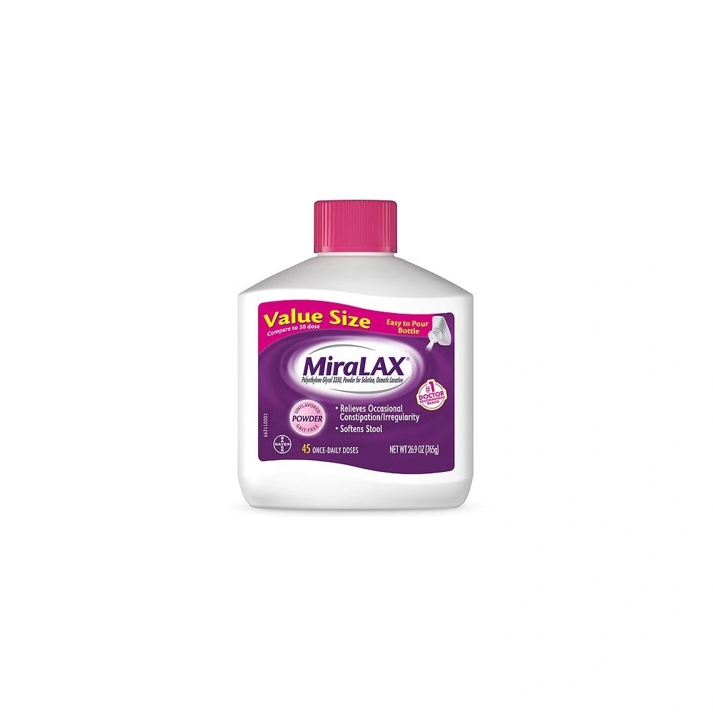 Miralax Gentle Constipation Relief 45 Doses without Harsh Side Effects Osmotic L 26.9 Oz (Pack of 8)