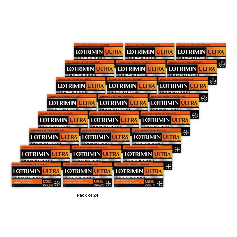 Lotrimin Ultra 1 Week Athlete s Foot Treatment Antifungal Cream 30G Tube 1.1 Oz (Pack of 24)