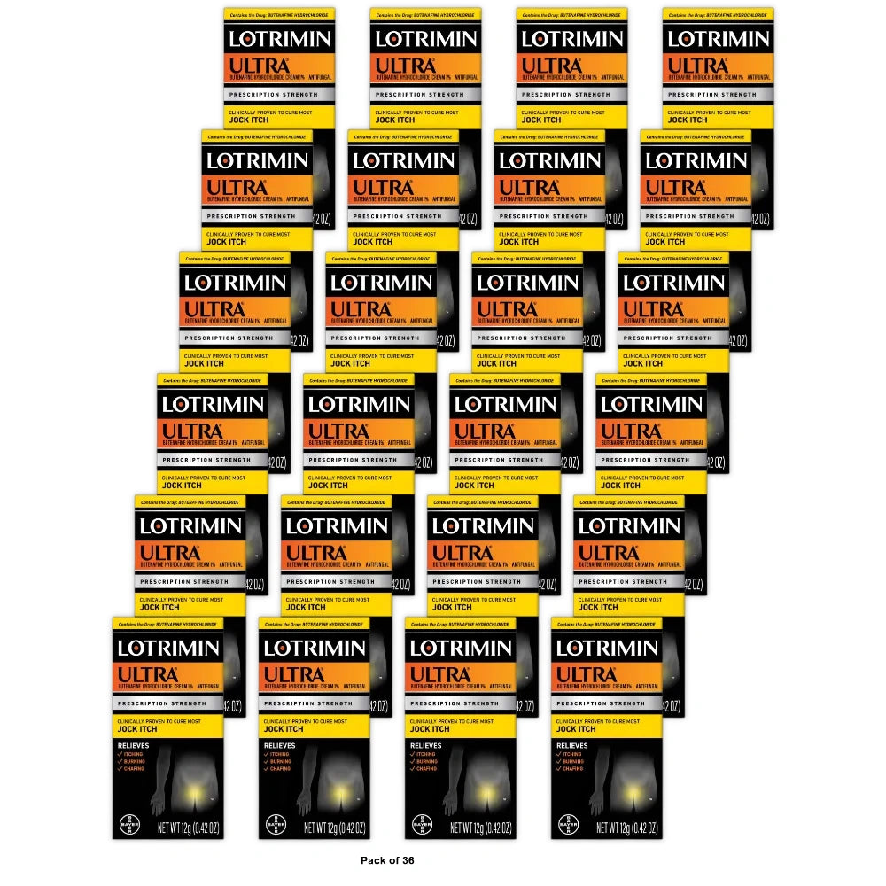 Lotrimin Ultra Antifungal Cream Jock Itch Treatment - 0.42 Oz (Pack Of 36)