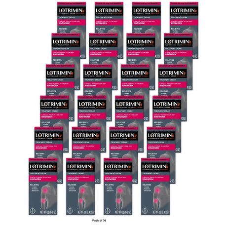 Lotrimin Antifungal Cream For Ringworm Care 0.42 Oz (Pack Of 36)