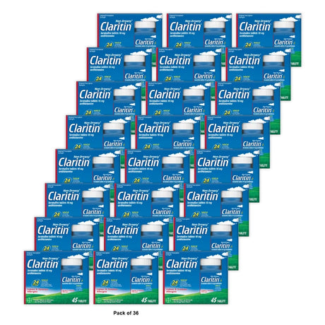 Claritin 24 Hour Non-Drowsy Allergy Medicine Loratadine Antihistamine Tablets (Pack of 36)