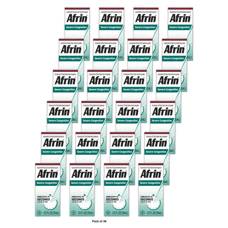 Afrin Severe Congestion, Nasal Spray - 0.5 fl Oz (Pack of 36)