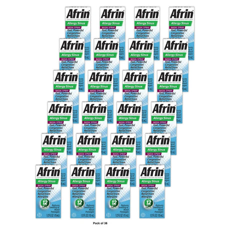 Afrin Allergy Sinus Spray - 0.5 fl Oz (Pack of 36)