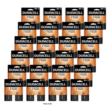 Alkaline Batteries, 9V, 2-Pk. -MN1604B2Z (Pack of 48)