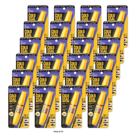 Maybelline New York Volum' Express Colossal Mascara, Classic Black, 0.31 fl Oz (Pack of 72)