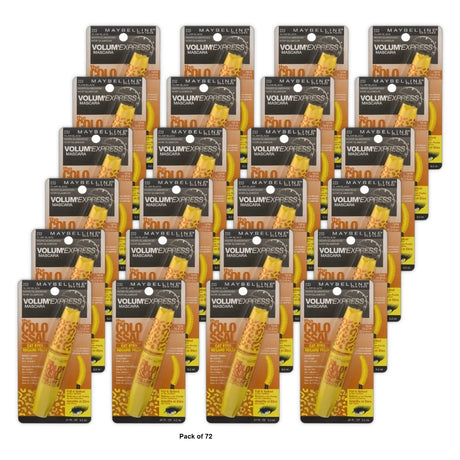 Maybelline Volum Express the Falsies Colossal Cat Eyes Washable Mascara, Glam Black [233], 0.31 Oz (Pack of 72)