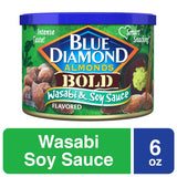 Blue Diamond Almonds Wasabi &amp; Soy Sauce 6OZ (Pack of 12)
