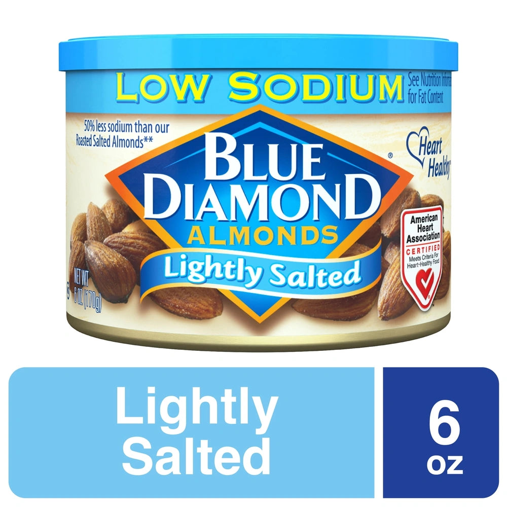 Blue Diamond Almonds Lightly Salted - 6 OZ(Pack of 12)