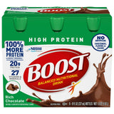 BOOST High Protein Nutritional Drink Rich Chocolate 20 g Protein 6 - 8 fl OZ(Pack of 4)