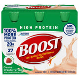BOOST High Protein Nutritional Drink Creamy Strawberry 20 g Protein 6 - 8 fl OZ (Pack of 4)