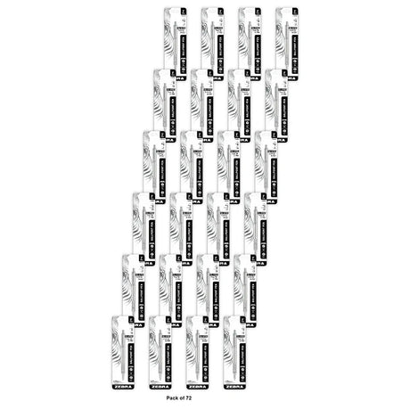 Zebra Pen F-701 Stainless Steel Ballpoint Retractable Pen Black Ink Fine Point (Pack of 72)