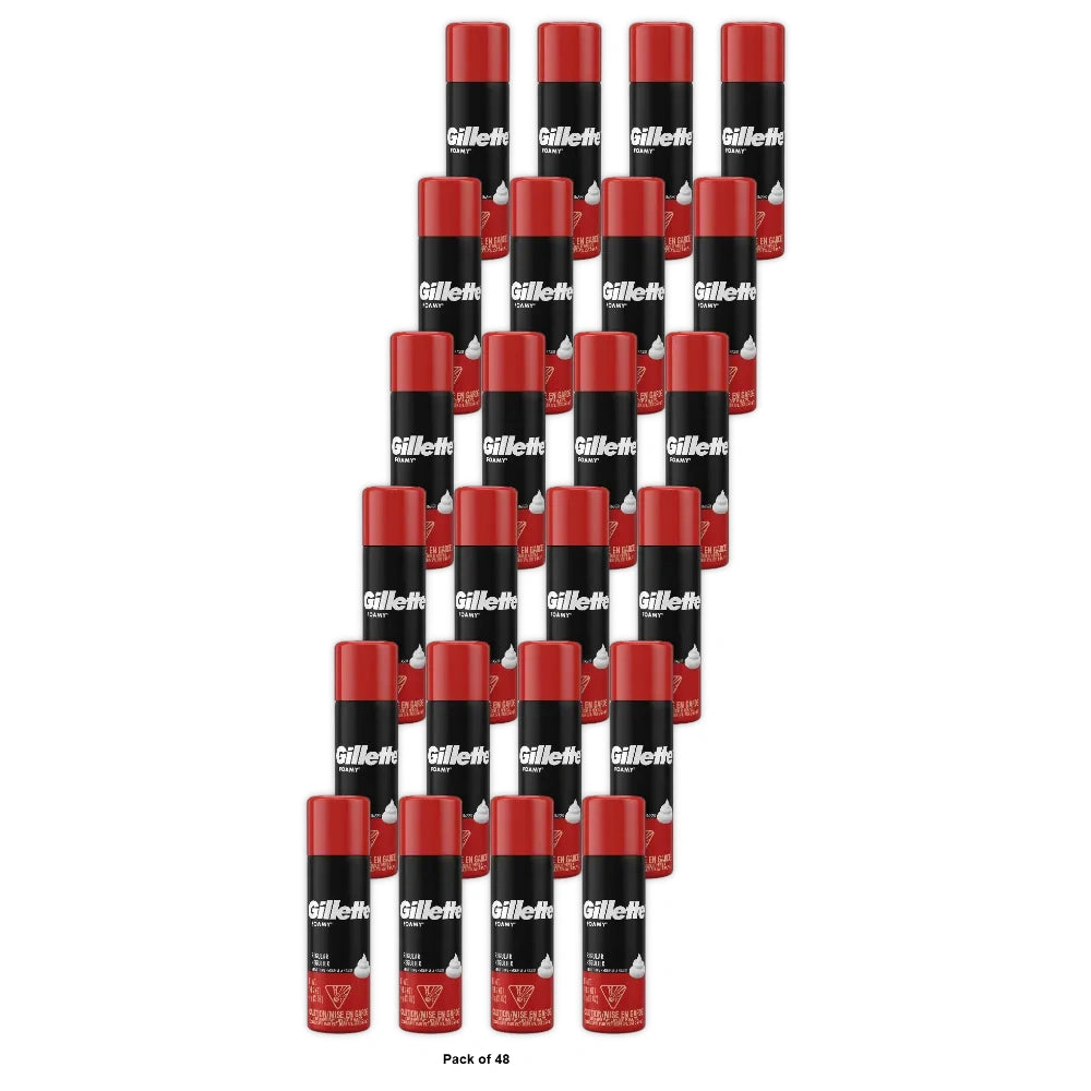 Gillette Foamy Regular Shaving Foam 2 Oz (Pack of 48)